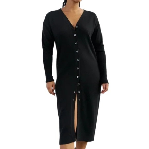 Wilfred Black Long Sleeve Dress - Picture 1 of 14